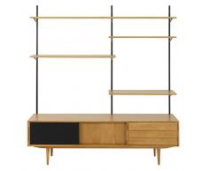 Scaffale porta-TV vintage 3 porte Sheffield