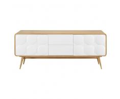 Credenza 2 porte 2 cassetti bianca Monroe