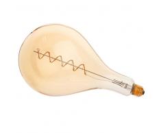 Lampadina a filamento LED in vetro colorato ambra