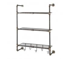 Scaffale da parete in metallo effetto anticato L 68 cm GORDON