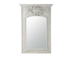 Specchio caminetto in legno grigio H 180 cm GARANCE