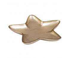 Svuotatasche stella in vetro marrone madreperlato
