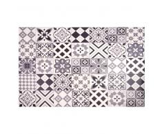 Tappeto in vinile con motivi a mattonelle 100x150 cm