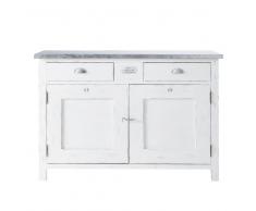 Credenza a 2 ante e 2 cassetti bianca Sorgues