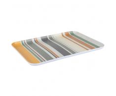 Tovaglietta con motivi a righe multicolori, 27x33 cm