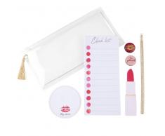 Kit accessori da ufficio e trousse trasparente
