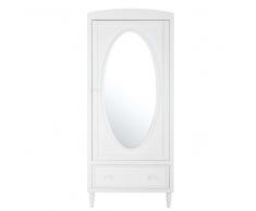 Guardaroba a unanta e 1 cassetto bianco Lilly