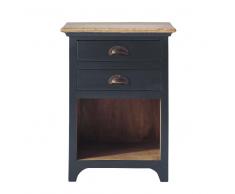 Comodino grigio in mango con cassetti L 45 cm Chinon