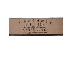 Zerbino con stampa beige e nero, 40x120