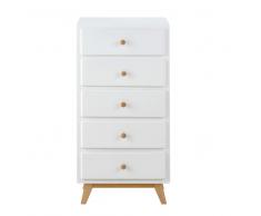 Cassettiera bianca in legno L 50 cm Sweet