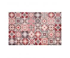 Tappeto in vinile con motivi a mattonelle 100x150 cm