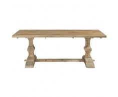 Tavolo per sala da pranzo in legno effetto anticato L 220 cm Lourmarin