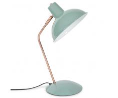 Lampada da scrivania blu in metallo H 36 cm IMANY