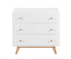 Cassettone vintage a 3 cassetti bianco Sweet
