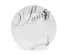 Piatto da dessert bianco in porcellana D 20 cm PARIS MODEUSE