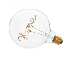 Lampadina LED messaggio home in vetro