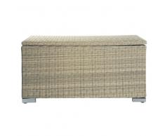 Cassapanca in resina intrecciata L 122 cm St Raphaël