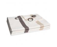 Tenda a righe in cotone con occhielli 150 x 250 cm URBAN