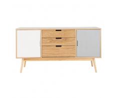 Credenza vintage a 2 ante e 3 cassetti Fjord