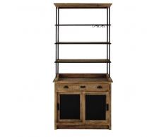Credenza alta in massello di mango L 101 cm Germain
