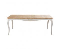 Tavolo da pranzo allungabile 8/12 persone in legno massello di mango, 200/280 cm Castel