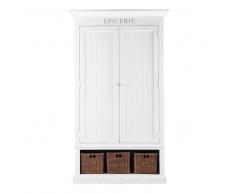 Dispensa bianca in legno L 95 cm Newport