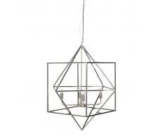 Lampadario in metallo cromato