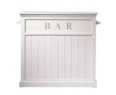 Mobile bar bianco in legno L 120 cm Newport