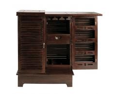 Mobile bar in massello di mogano L 80 cm Planteur