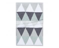 Asciugamano bianco/grigio in cotone 30 x 50 cm TRIANGLE