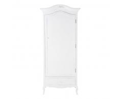 Armadio bianco in legno L 90 cm Charlotte