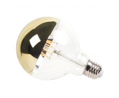 Lampadina a LED in vetro dorato e metallo