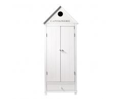Armadio bianco in legno L 74 cm Newport