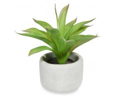 Pianta succulenta artificiale in vaso