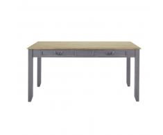 Tavolo da pranzo allungabile 6 a 8 persone grigio L 160/210 cm Honorine