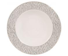 Piatto fondo in maiolica motivi spighe di grano