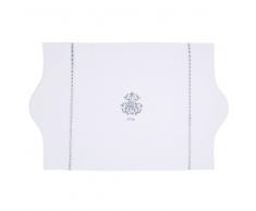 Tappeto da bagno in cotone bianco 50 X 80 cm SIÈCLE