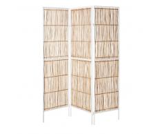 Paravento in rattan intrecciato