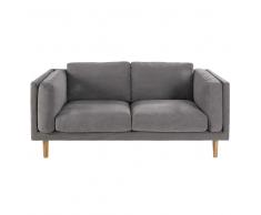 Divano 2/3 posti in cotone grigio Harper