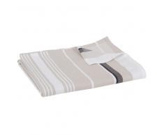 Tovaglia in cotone jacquard motivi a righe, 150x250 cm