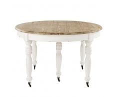 Tavolo da pranzo allungabile a rotelle 6 a 14 persone 125/325 cm Provence