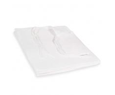 Tenda ecru in lino con laccetti 105 x 300 cm