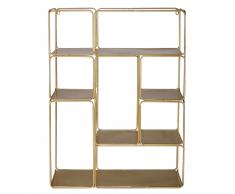 Scaffale in metallo dorato MADELINE
