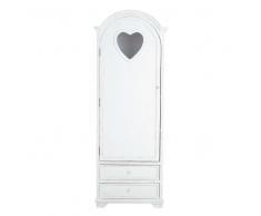 Armadio bonnetière bianco in legno L 74 cm Valentine