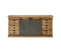 Credenza bassa in massello di mango Germain