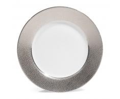 Piatto da dessert color argento in porcellana D 21 cm ÉCAILLE SAUVAGE