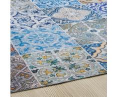 Tappeto in tessuto con motivi a mattonelle di cemento multicolore 150x230cmCAPRI