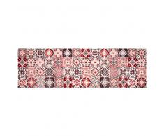 Tappeto in vinile con motivi a mattonelle 60x199 cm