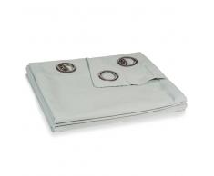 Tenda in cotone azzurro-grigio con occhielli 140 x 250 cm PORNIC