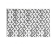 Tappeto da bagno bianco in cotone con motivi grigi 80x50cm GRAPHIC WILD